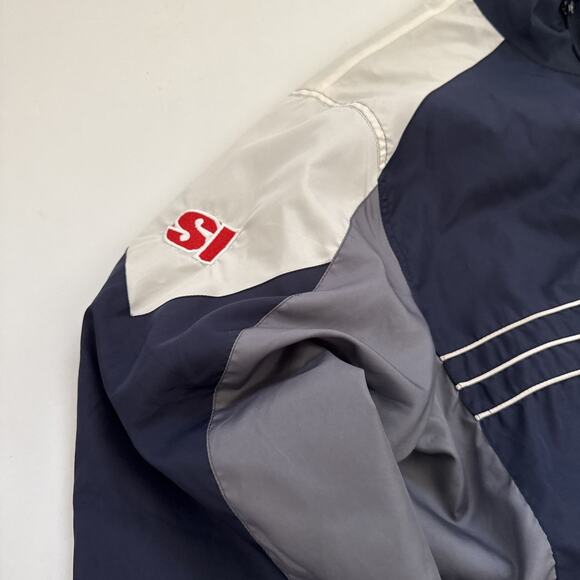 Vintage New England Patriots Reebok Windbreaker Training Jacket XL Y2K RETRO 90s - Picture 3 of 9